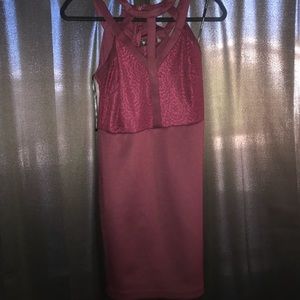 Burgundy night out dress